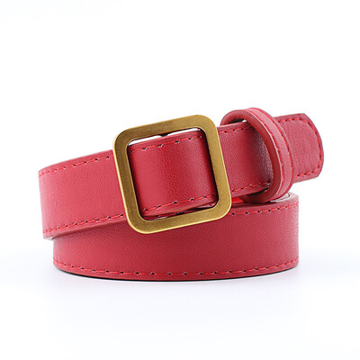 

Badinka 2018 New Designer Vintage Gold Buckle Belt Ladies Black Red Leather Waist Belts for Women Jeans Pants Cinturon Mujer