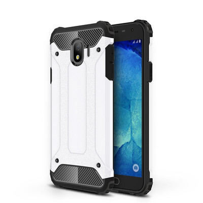 

Fivice Samsung Galaxy J4 2018 case Luxury Silicone Diamond Armor PC Hard Shell Phone Case