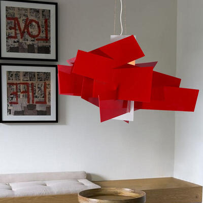 

Modern Simple Red Pendant lamp Creative Style for Office Room Living Dining Room Bedrooms