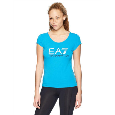 

Emporio Armani EA7 Womens Training Core & Branding Logo Series Short Sleeve Tee