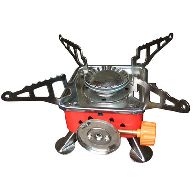 

Kleibi portable outdoor card stove outdoor stove gas furnace barbecue picnic stove camping gas stove small square KLB9033
