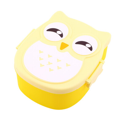 

1050ML Сова коробка обеда Bento еда безопасной еды для пикника Пластиковые Контейнер Портативный Box