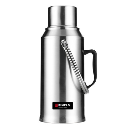 

Jingdong Supermarket] SIMELO impression Kyoto glass liner all-steel insulation pot warm pot kettle thermos bottle open water bottle 3.2L (character