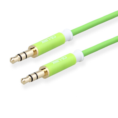 

CE-LINK 2410 3.5mm audio cable stereo 3 meters car AUX cable extension cable for mobile phone flat panel amplifier MP3 DVD and other green