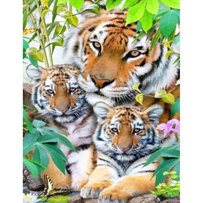 

DIY 5D Tiger Butterfly Diamond Embroidery Painting Cross Stitch Craft Home Decor