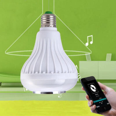 

E27 Bluetooth Control Smart Music Audio Speaker LED RGB Color Bulb Light Lamp US