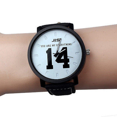 

Men women Fashion Sport Watches Men Military Leather Band Quartz Wrist Watch