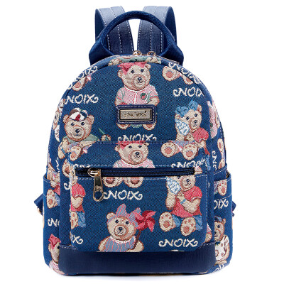 

Nuts (NOIX) NXS6001 Meng Xiong college series ladies ladies backpack shoulder bag canvas bag blue