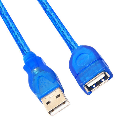 

Sanbao (SANBAO) SUF-003 three Fort USB transparent blue extension cable 3M