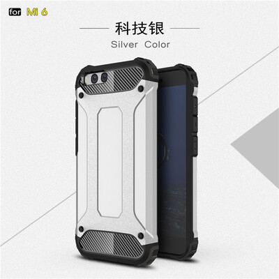 

Fivice Xiaomi MI 6 case Luxury Silicone Diamond Armor PC Hard Shell Phone Case