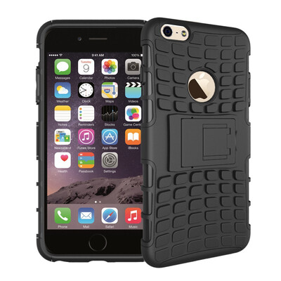 

Fivice iPhone 6 Plus 6S PLUS Case TPU anti-fall tire pattern back clip bracket phone case