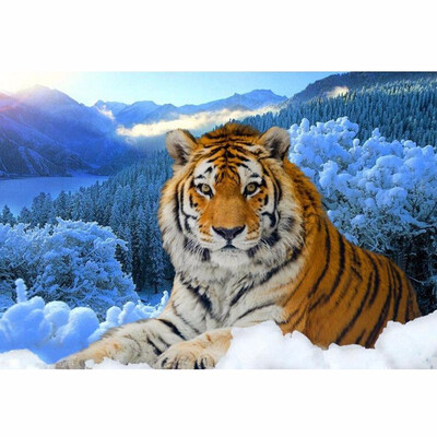 

diy Diamond embroidery decoration 6d diamond painting cross stitchti tiger vase Mosaic rhinestone pasted pattern gift