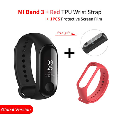 

Original Xiaomi Mi Band 3 Smart miband3 Bracelet Heart Rate Fitness Watch 078 inch OLED Display 20 Days Standby band2 Upgrade