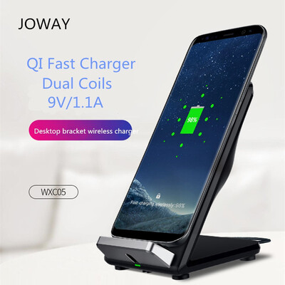 

JOWAY Desktop Bracket Wireless Charger for Iphone X 8 8 Plus Fast charging for Galaxy S8 S8 S6 Edge S7 S7 EdgeNote5&more