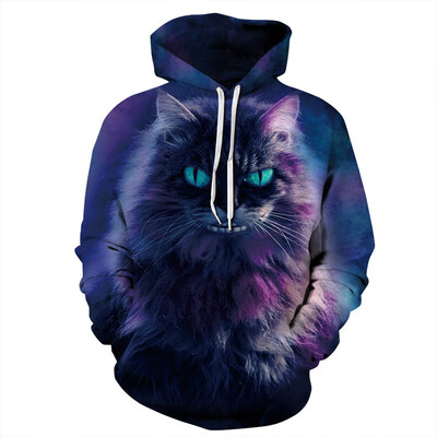 

QYDM0258Mens Hoodie 3D Printed Women Pullover Sweater