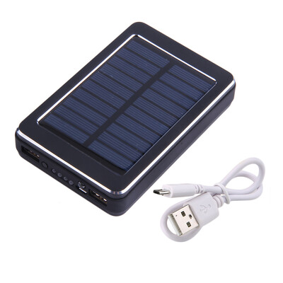 

Солнечная панель двойной USB Внешняя батарея аварийного зарядное устройство 10000mah питания Банк