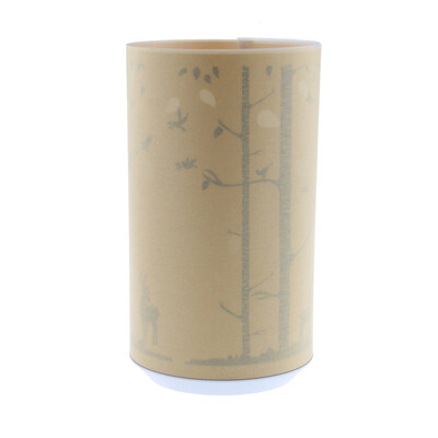 

Romantic Parchment Table Lamp Remote Control Bedside Night Light