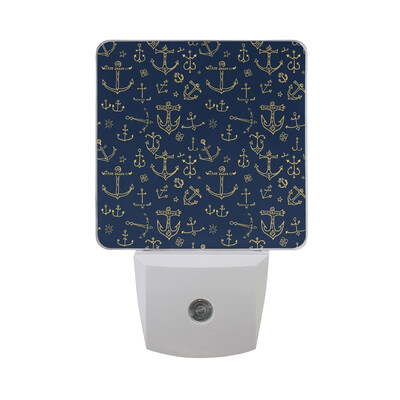 

ALAZA LED Night Light With Smart Dusk To Dawn SensorRopes With Knots And Anchors Plug In Night Light