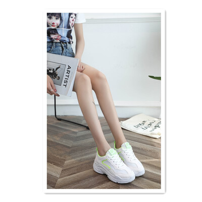 

2018 autumn new single shoes round head with muffin bottom low shoes Harajuku wild old shoes breathable white shoes