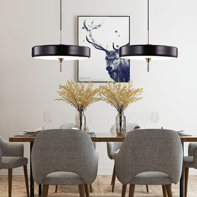 

Baycheer HL482185 Creative Designers Lighting Modern Round LED Pendant Light in White