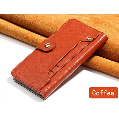 

Leather phone case for iphone 6 6s 7 8 Plus X Xs Max small lychee card magnetic buckle flip phone case for 6p 7p 8p Xr case