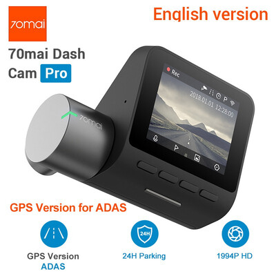 

Xiaomi 70Mai Dash Cam Pro 1944P Car DVR Camera Wifi English Voice Control Parking Monitor 140 FOV Night Vision Dash Camera