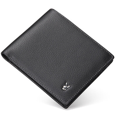 

Playboy Playboy Men&39s Multi-function Short Wallet Wallet Leather Crossed Multi-Card Casual Men&39s Handle PAA1793-6B Black