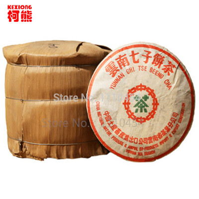 

1985 Year Old Pu Er Tea 357g, Ancient Tree Old Puer Tea, Ansestor Antique, Honey Sweet, Dull-red Puerh tea