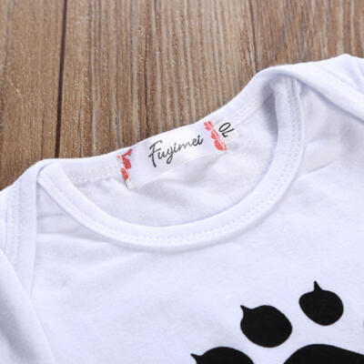 

Boy Baby Bear Kids Set RomperLong Leggings Pants Outfits Bodysuit Cotton Summer