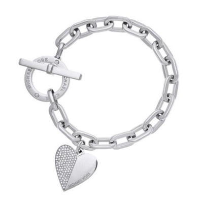 

Hot Womens Jewelry Stainless Steel Heart Style Charm Chain Bracelet delicate