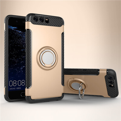 

Fivice Huawei P10 plus case PC metal ring shell magnetic car bracket TPU phone case