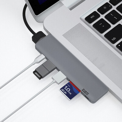 

Will be beautiful BUBM Apple laptop macbookpro adapter usb30 cable converter type-c docking station HDMI conversion silver TCH-T01