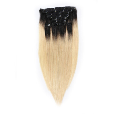 

BHF Hair Clips on Hair Brazilian Virgin Hair Clip In Extensions Grade 8A Remy Human Hair Double Weft 7PiecesLot 100g 16Clips