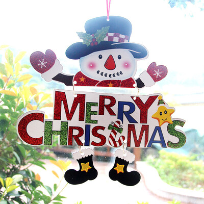 

Many memories of Christmas decorations Christmas tree ornaments children Christmas gifts Christmas dolls doll ornaments Christmas tree pendants color English board hanging snowman