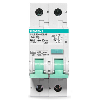 

Siemens SIEMENS 5SU93561CR25 electronic open switch 1P N 25A leakage circuit breaker