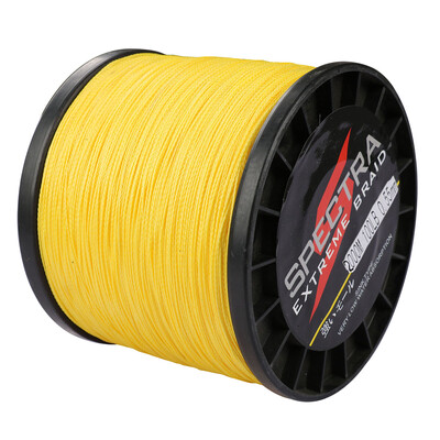 

100M-2000M 6LB-300LB Test Yellow 100%PE Dyneema Braided Fishing Line