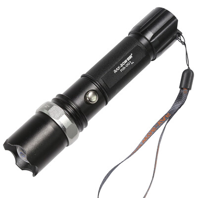 

Rui-leopard (RAY-BOW) RB-001 aluminum alloy light rechargeable flashlight imported CREE bulb third gear dimming black