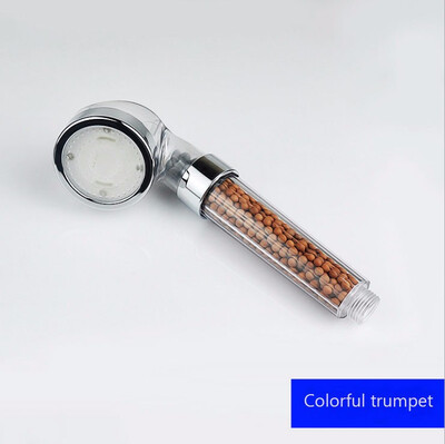 

NeillieN LED temperature control three-color colorful models Negative ion shower nozzles can boost water saving Handheld shower se