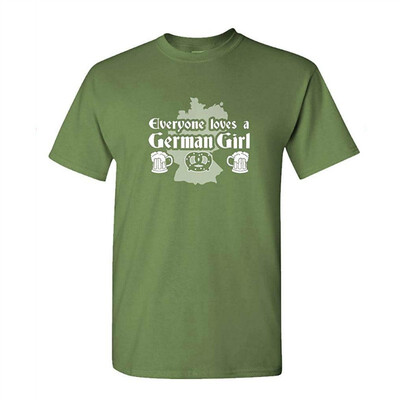 

GERMAN GIRL - EVERYONE LOVES - beer mug - Mens Cotton T-Shirt