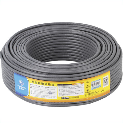 

Akihabara CHOSEAL seven types of cable double shield anti-jamming down attenuation can support 10 Gigabit equipment GB pure copper safety transmission line 25 meters QS2620AT25S