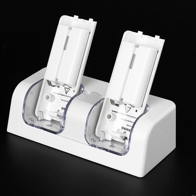 

Dual Charger Station 2x 2800mAh Rechargeable Battery for Wii Remote Control