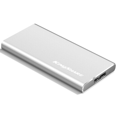 

Kingshare S7 Series 120G USB3.0 Портативный мобильный твердотельный накопитель Silver (KSM7120S)