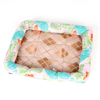 

Pet Cat Dog Bed Kennel Summer Cooling Bed Puppy Pet Mat Pad House Comfortable Padded Soft Mat Pet Supplies
