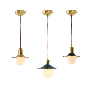 

Baycheer HL478987 Bare Bulb Ceiling Pendant Fixture with Shallow Flared ShadeBlack in Small Size