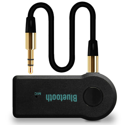 

STONEGO Wireless Bluetooth Receiver Car Audio Stereo System Hands-free Car Kits Aux Audio Music Receiver Adapter with Microphone