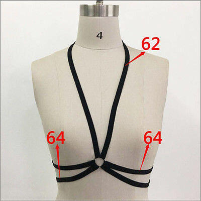 

Sexy Ladies Womens Harness Bra Elastic Cage Bra Strappy Hollow Out Bra Bustier