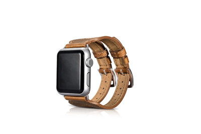 

Brown Coffee Retro Genuine Leather Watch Strap for Apple Watch Band Metal Buckle Bracelet for iWatch Wristband 42mm