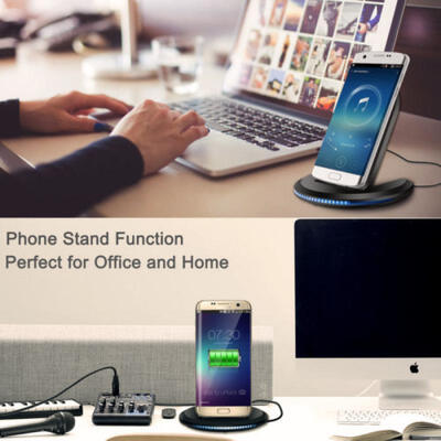 

For Samsung Galaxy S9 S9 Plus Wireless Qi Fast Charger Charging Stand Dock Pad
