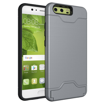 

Fivice Huawei P10 Case TPU all-inclusive anti-drop brushed card with bracket mobile phone case