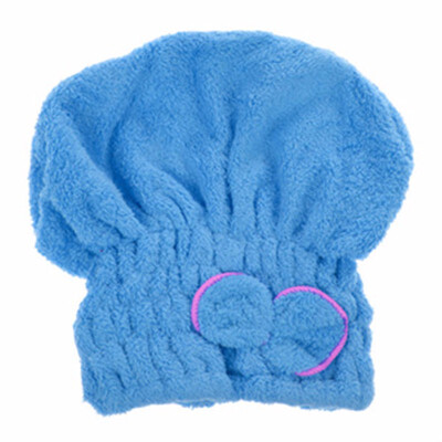 

6 Colors Microfiber Solid Quickly Dry Hair Hat Womens Girls Ladies Cap Bath Accessories Drying Towel Head Wrap Hat